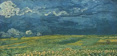 Korenvelden onder onweerswolken, juli 1890 door Vincent van Gogh