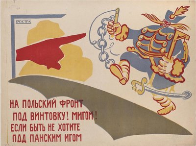 Naar het Poolse Front!, 1920 door Vladimir Vladimirovich Mayakovsky