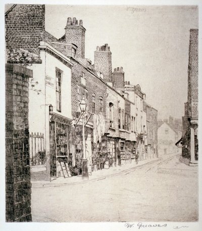 Duke Street, Chelsea, Londen, 1873 door Walter Greaves