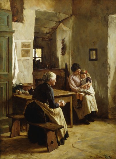 Moederliefde door Walter Langley