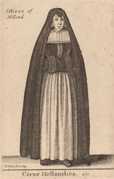 Cives Hollandica, 1643 door Wenceslaus Hollar