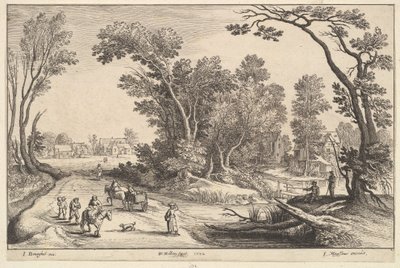 Naar de markt gaan door Wenceslaus Hollar