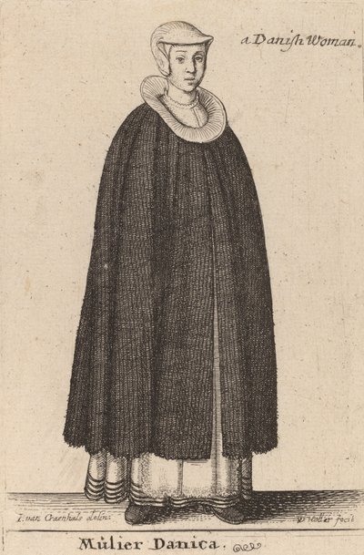 Mulier Danica door Wenceslaus Hollar