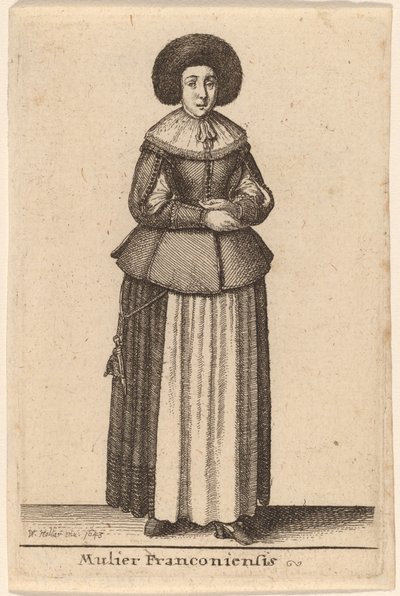 Mulier Franconiensis door Wenceslaus Hollar