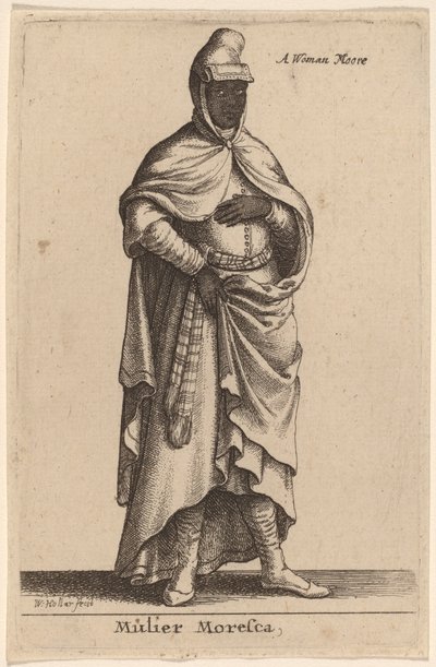 Mulier Moresca door Wenceslaus Hollar