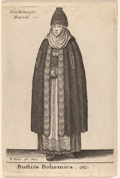 Rustica Bohemica door Wenceslaus Hollar