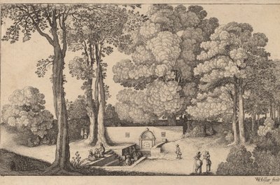 De Mineraalbron door Wenceslaus Hollar