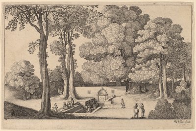 De mineraalbron door Wenceslaus Hollar