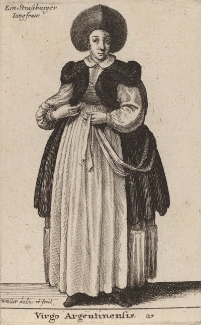 Virgo Argentinensis door Wenceslaus Hollar