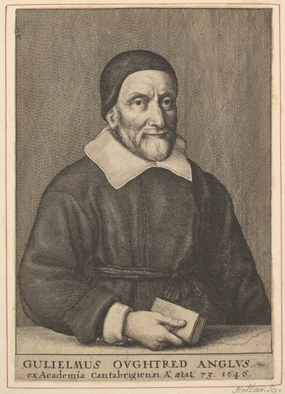 William Oughtred, 1644 door Wenceslaus Hollar