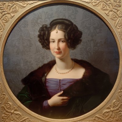 Wilhelmine Luise Prinses van Pruisen door Friedrich Wilhelm von Schadow