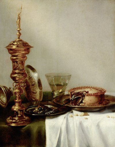 Gedekte tafel, 1634 door Willem Claesz. Heda