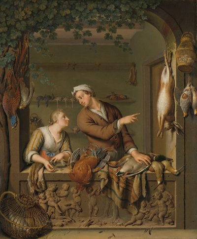 De poelier door Willem Van Mieris