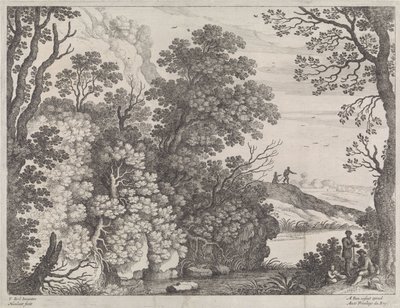 Boslandschap door Willem van Nieulandt (II)