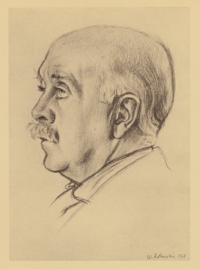 Portret van Max Beerbohm door William (after) Rothenstein