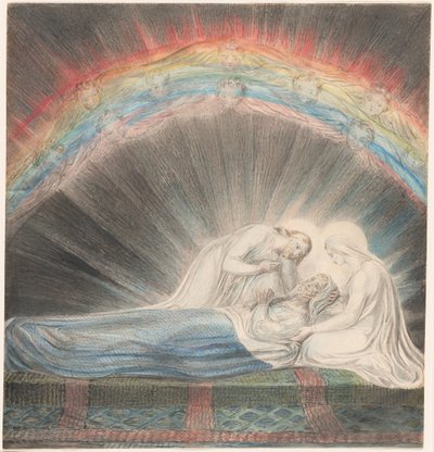 De dood van Sint Jozef door William Blake