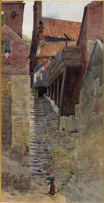 Trappen, Oud Whitby door William Cosens Way