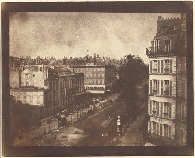 Luchtfoto van Parijs door William Henry Fox Talbot