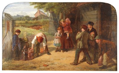 Het dorpsspel, 1860 door William Henry Knight