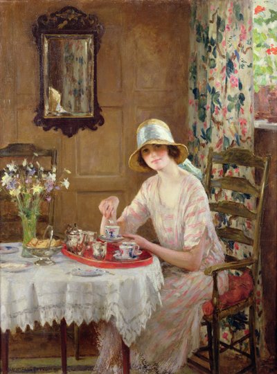 Afternoon Tea door William Henry Margetson