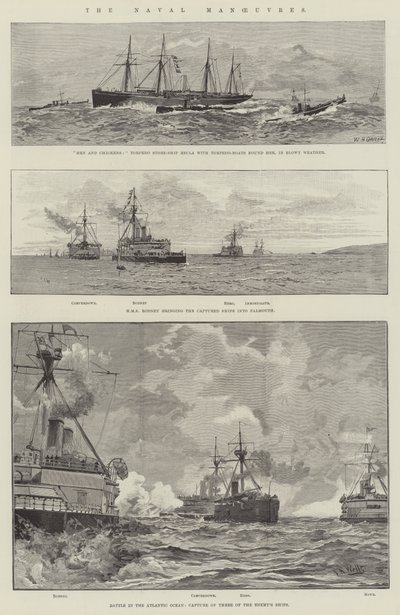 De marine manoeuvres door William Heysham Overend