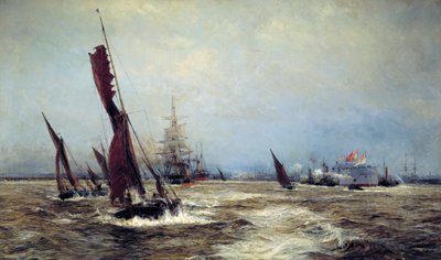 Handel en zeemacht, 1898 door William Lionel Wyllie