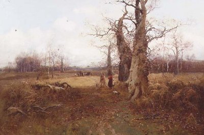 Herfstlandschap door William Manners