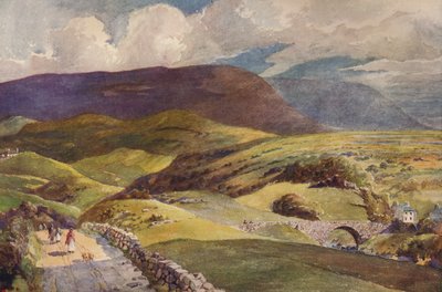 Een landschap in Donegal, ca. 1915 door William Monk