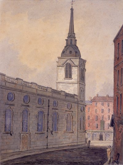 St Benet Gracechurch, Londen, ca. 1810 door William Pearson