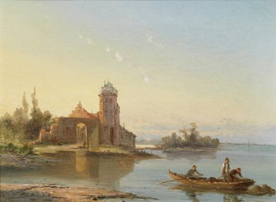 Medenbluk, Zuiderzee, Nederland, 1863 door William Raymond Dommerson