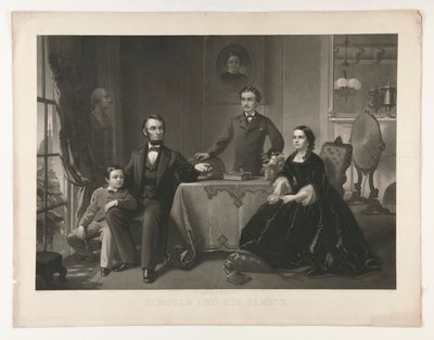 Lincoln en zijn familie door William Sartain