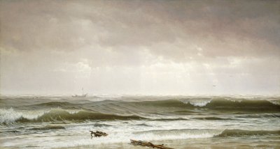 Langs de Kust, 1870 door William Trost Richards