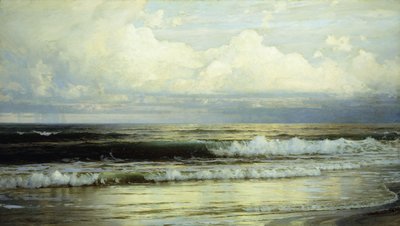 Zonovergoten Wolken en Zee, 1897 door William Trost Richards