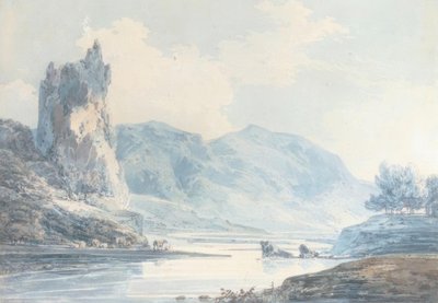 Ilam Rock, Dovedale, Staffordshire door Joseph Mallord William Turner