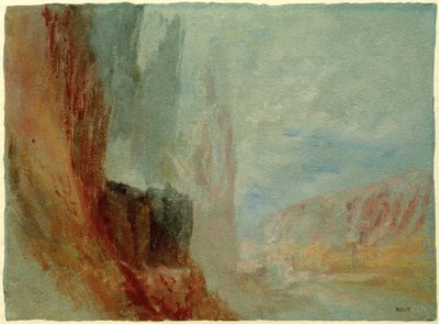 Rotsen aan de Maas door Joseph Mallord William Turner