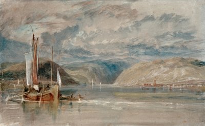 Rüdesheim, uitzicht op het Binger Loch door Joseph Mallord William Turner