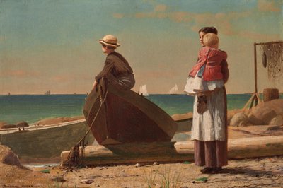 Papa Komt! door Winslow Homer