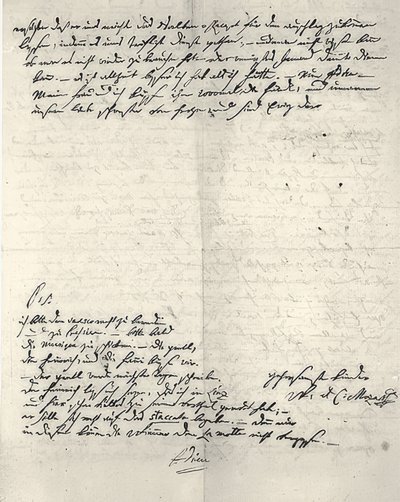 Handgeschreven brief van Wolfgang Amadeus Mozart door Wolfgang Amadeus Mozart