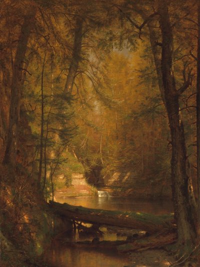 De forelvijver door Worthington Whittredge