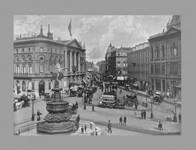 Piccadilly Circus, Londen, ca. 1900 door York and Son