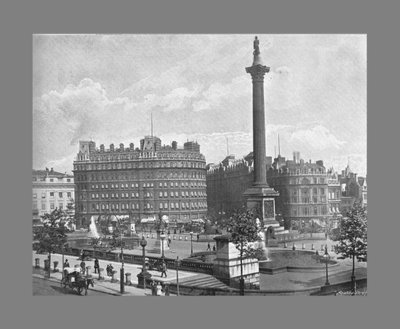 Trafalgar Square, Londen, ca. 1900 door York and Son