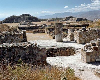 De noordelijke tempel (500 v.Chr.-850 n.Chr.) door Zapotec Zapotec