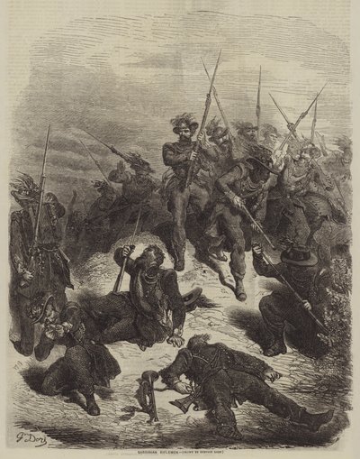 Sardijnse scherpschutters door Gustave after Dore