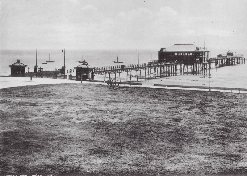 Lytham Pier door (after) English photographer