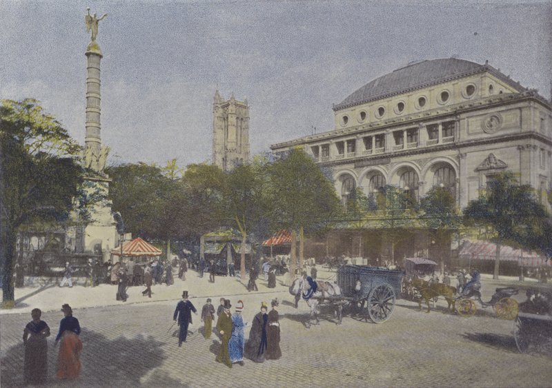 Parijs, Place du Chatelet door (after) French Photographer