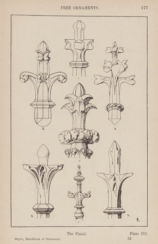 Ornament: Vrije Ornamenten, De Bekroning door (after) German School