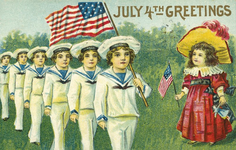 Onafhankelijkheidsdag kaart door American School