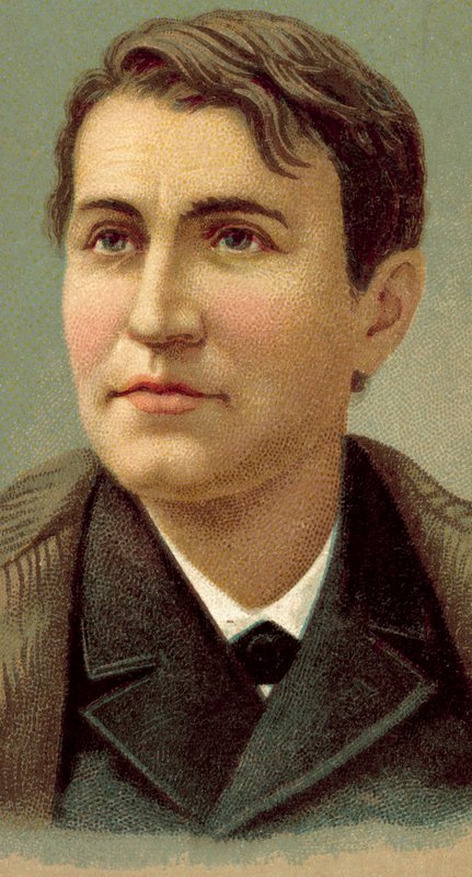 Thomas Alva Edison door American School