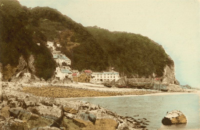 Clovelly vanaf het Strand door English Photographer