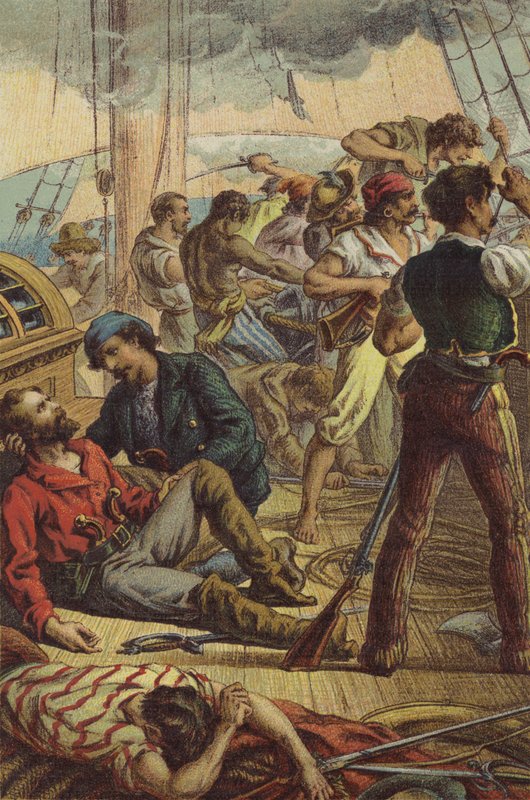 Garibaldi gewond aan boord van de Scano Pilla door English School